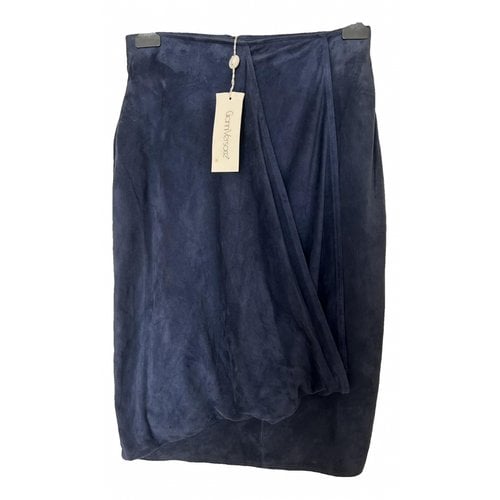 Pre-owned Versace Mid-length Skirt In Blue