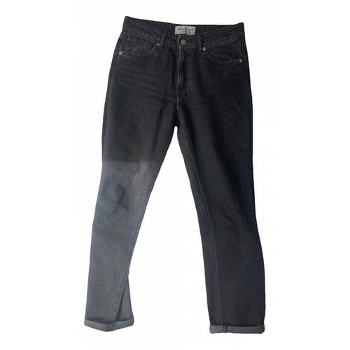 Pre-owned Officine Generale Straight Jeans In Grey