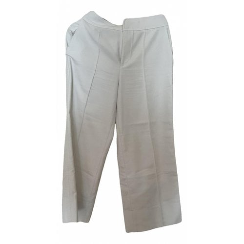 Pre-owned Club Monaco Trousers In White