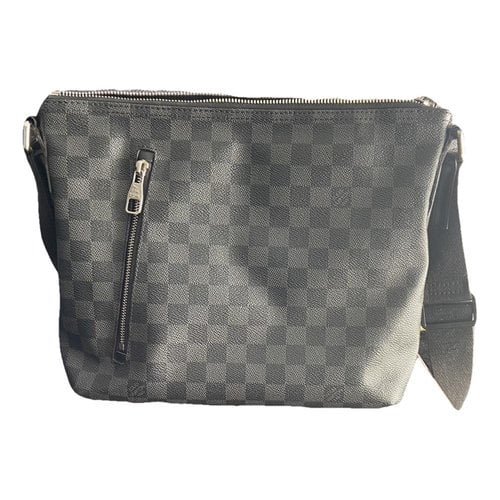 Pre-owned Louis Vuitton Mick Pm Cloth Bag In Black
