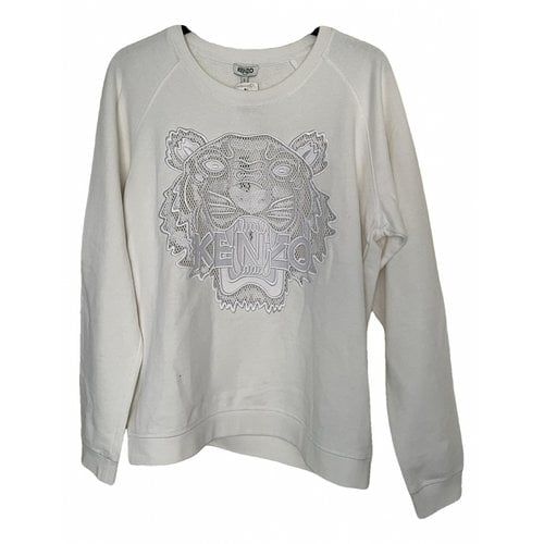 Pre-owned Kenzo Tiger Top In White
