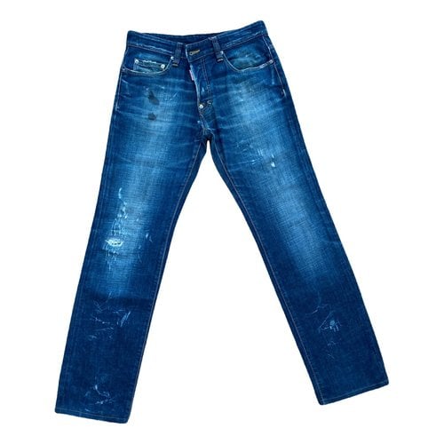 Pre-owned Dsquared2 Straight Jeans In Blue