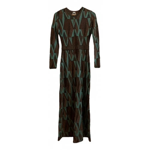 Pre-owned M Missoni Maxi Dress In Brown