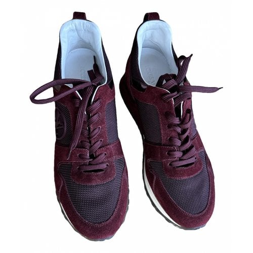 Pre-owned Louis Vuitton Trainers In Burgundy