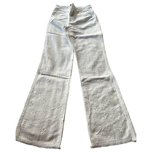 Pre-owned Ermanno Scervino Jeans In White