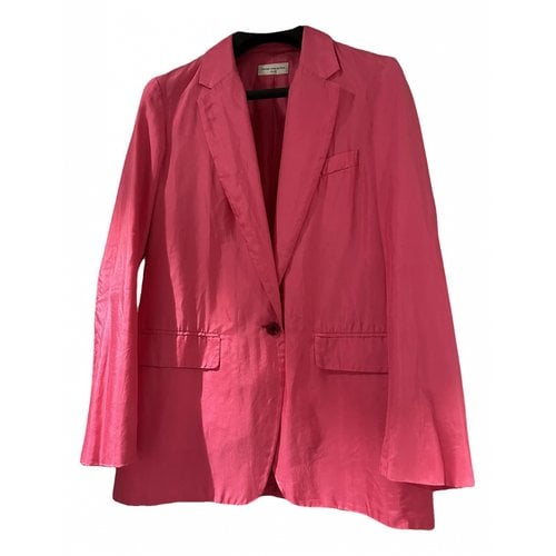 Pre-owned Dries Van Noten Silk Blazer In Pink