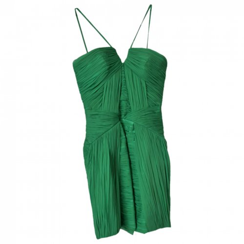 Pre-owned Dsquared2 Silk Mini Dress In Green