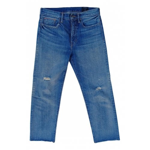 Pre-owned Vince Straight Jeans In Blue