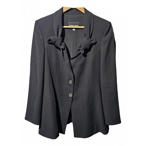 Pre-owned Giorgio Armani Suit Jacket In Black