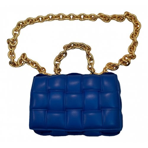 Pre-owned Bottega Veneta Chain Cassette Crossbody Bag In Blue