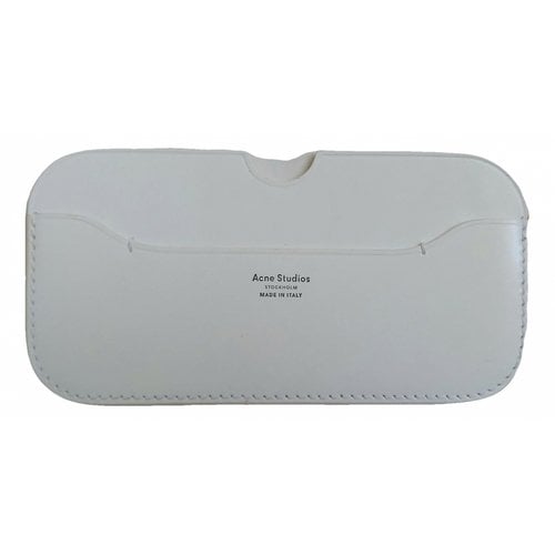 Pre-owned Acne Studios Leather Wallet In White