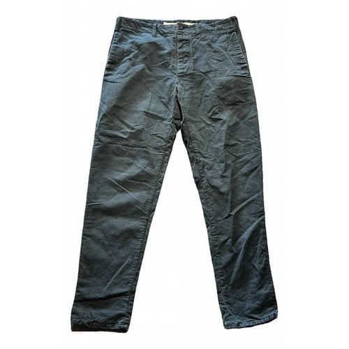 Pre-owned Lemaire Trousers In Blue