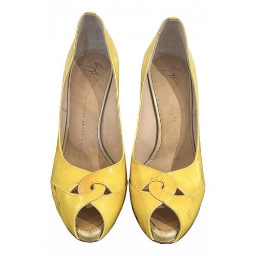 Pre-owned Giuseppe Zanotti Leather Heels In Yellow