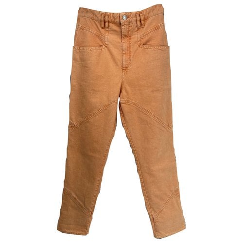 Pre-owned Isabel Marant Jeans In Orange