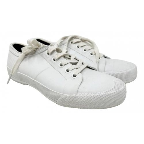 Pre-owned Hunter Lace Ups In White