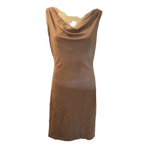 Pre-owned Bcbg Max Azria Mid-length Dress In Camel