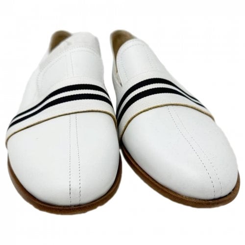 Pre-owned Rag & Bone Leather Flats In White