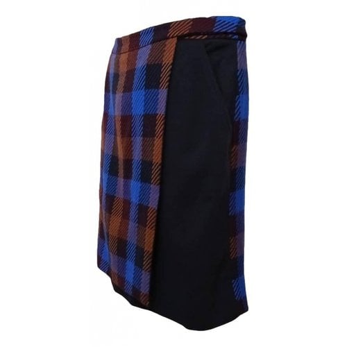 Pre-owned Akris Punto Wool Mid-length Skirt In Blue