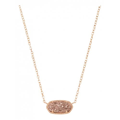 Pre-owned Kendra Scott Pink Gold Necklace
