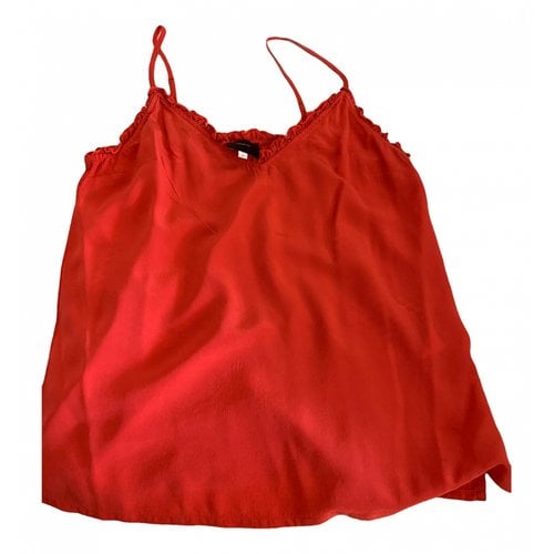 Pre-owned Idano Silk Blouse In Red