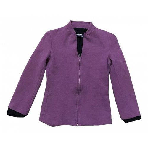 Pre-owned Jil Sander Wool Suit Jacket In Purple