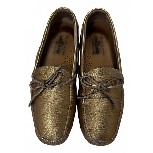 Pre-owned Carshoe Leather Flats In Gold