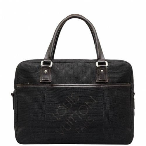 Pre-owned Louis Vuitton Cloth Satchel In Black