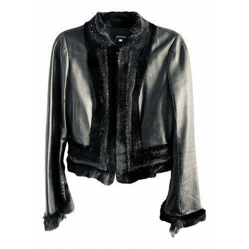Pre-owned Jitrois Leather Blazer In Black