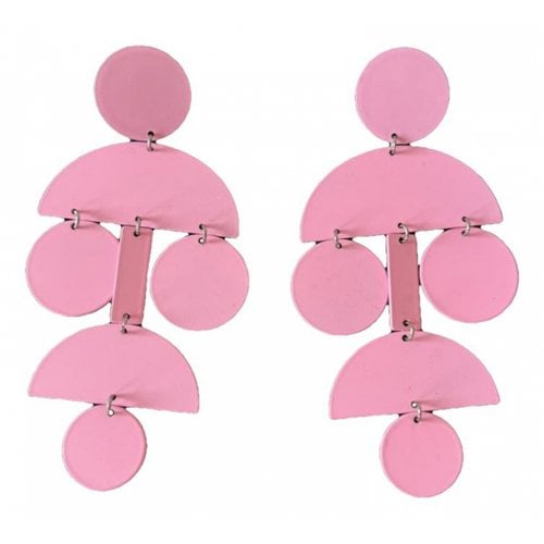 Pre-owned Emporio Armani Earrings In Pink