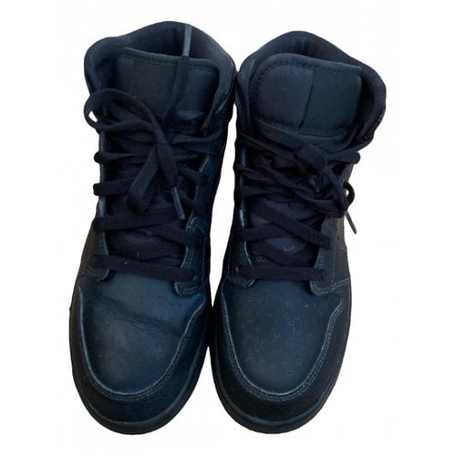 Pre-owned Jordan 1 Leather Boots In Black