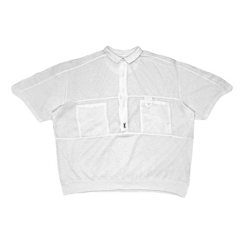 Pre-owned Saint Laurent Linen T-shirt In White
