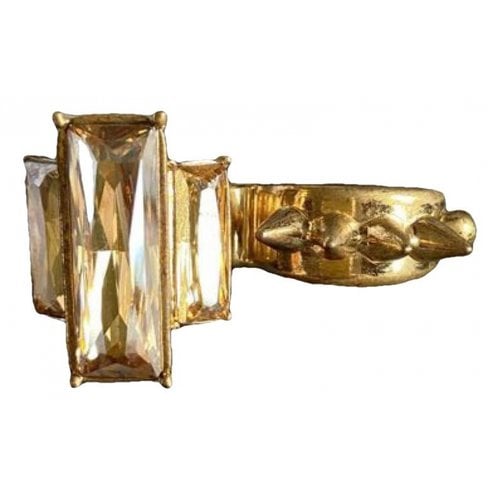 Pre-owned Alexander Mcqueen Ring In Gold