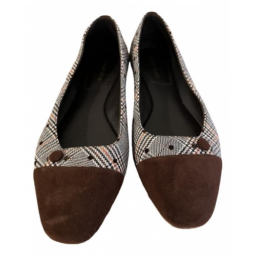 Pre-owned Sarah Flint Cloth Flats In Brown
