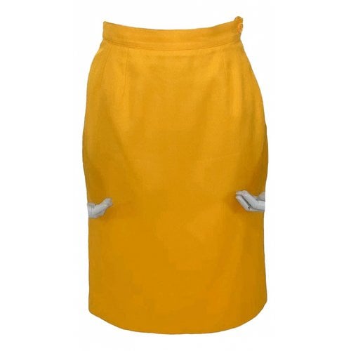 Pre-owned Saint Laurent Mid-length Skirt In Yellow