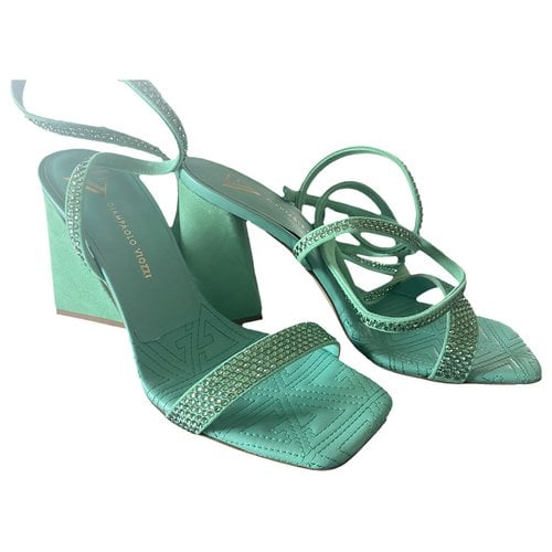 Pre-owned Giampaolo Viozzi Heels In Green