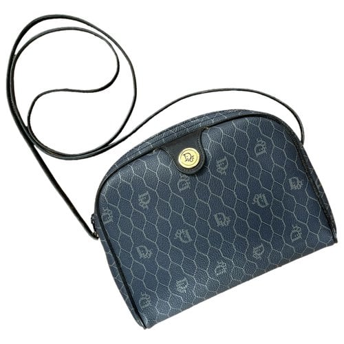 Pre-owned Dior Cloth Crossbody Bag In Navy