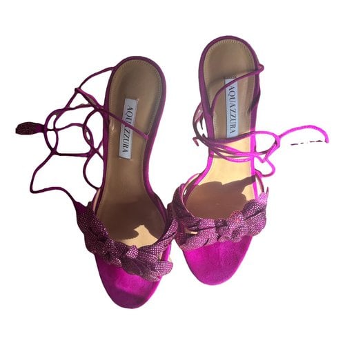 Pre-owned Aquazzura Sandal In Purple
