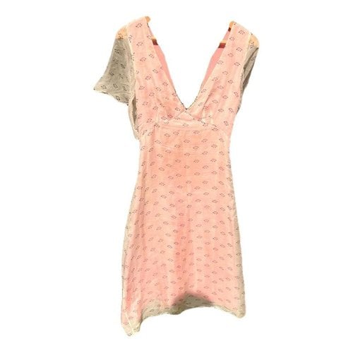Pre-owned Temperley London Silk Mini Dress In Pink