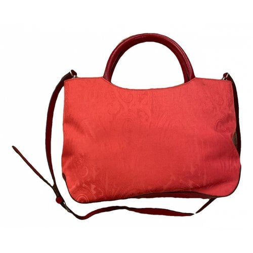 Pre-owned Etro Cloth Crossbody Bag In Red