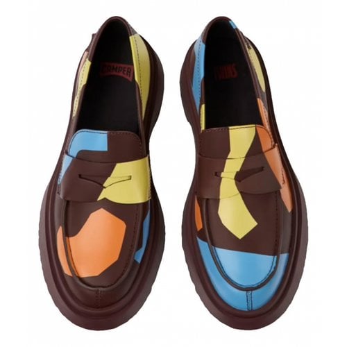Pre-owned Camper Leather Flats In Multicolour