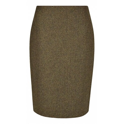 Pre-owned Hobbs Wool Mid-length Skirt In Multicolour