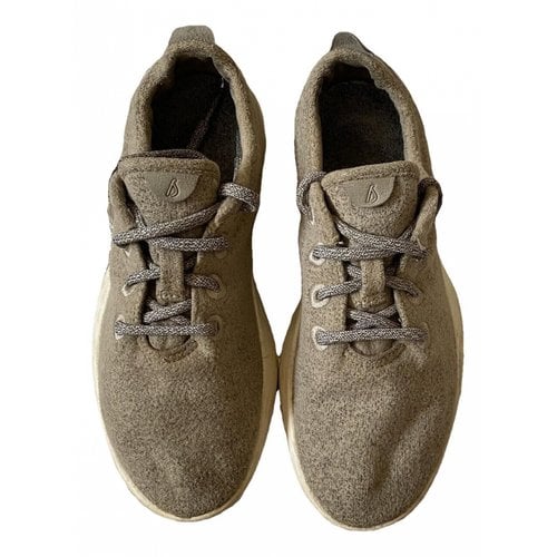Pre-owned Allbirds Cloth Trainers In Beige