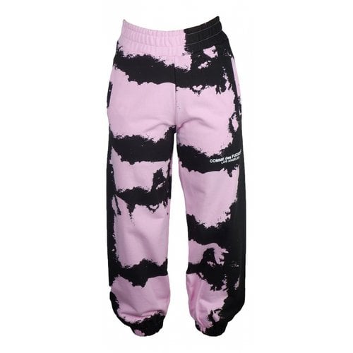 Pre-owned Comme Des Fuckdown Trousers In Pink