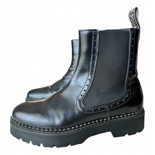 Pre-owned Scotch & Soda Leather Boots In Black