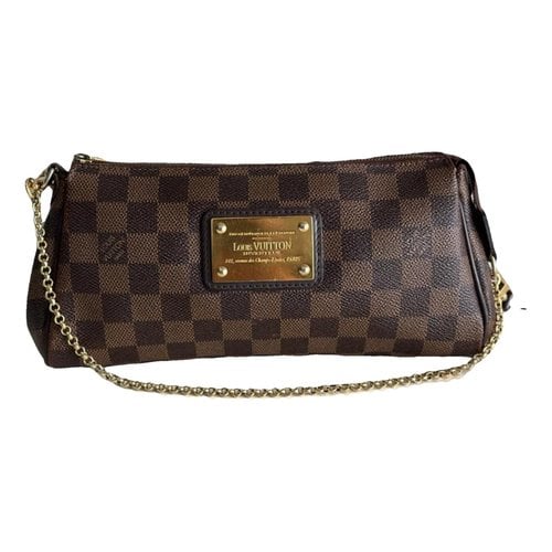 Pre-owned Louis Vuitton Eva Leather Clutch Bag In Brown
