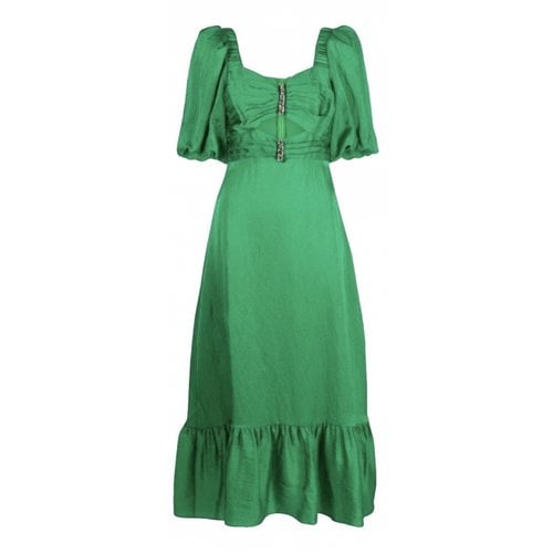 Pre-owned Sandro Mid-length Dress In Green