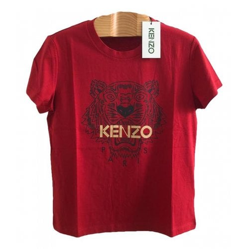 Pre-owned Kenzo Tiger T-shirt In Red
