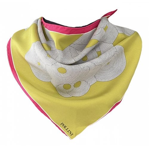Pre-owned Pollini Silk Handkerchief In Multicolour