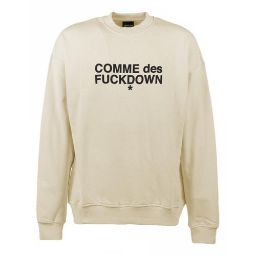 Pre-owned Comme Des Fuckdown Sweatshirt In Beige