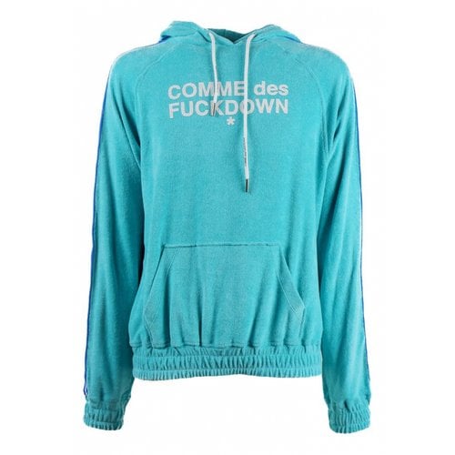Pre-owned Comme Des Fuckdown Sweatshirt In Blue